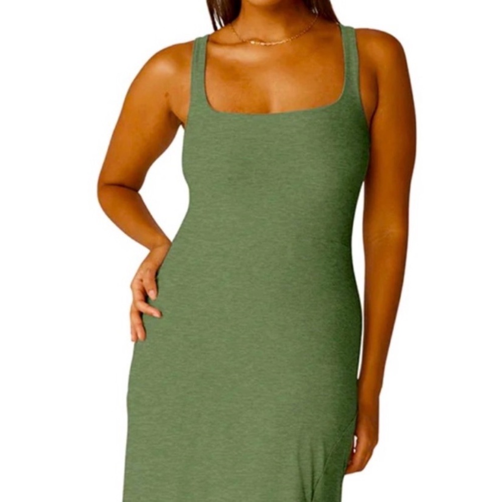 Beyond Yoga Women's Olive Green Tank Dress